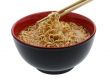 noodle soup asian with chopsticks