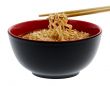 noodle soup asian with chopsticks