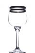 wine glass on white