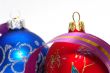 Red and blue xmas balls