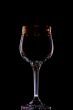 wine-glass on black