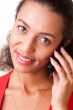 woman with mobile phone