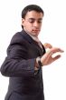 Businessman checking the time