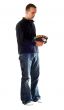 Isolated Man Painting
