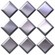 3D Silver Diamonds