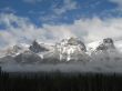 rocky mountain top view