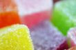 Colourful sugar-coated jelly candy
