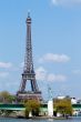 Statue of liberty and Eiffel tower in Paris
