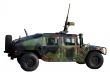 Army truck isolated on white
