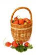 Basket with strawberry