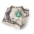 crumpled dollar