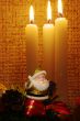 Santa in candles light
