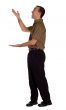 Man Displaying Something