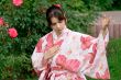 Girl in a flower yukata