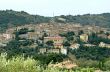 Panoramic view of Seggiano, in Tuscany
