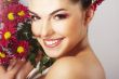 lovely girl with red flower