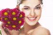 lovely girl with red flower