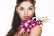 girl with orchid