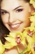 girl with orchid