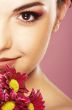 bright picture of lovely girl with flower