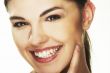happy young woman on white background