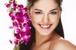 girl with orchid