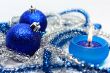 Candle and Christmas-tree decorations