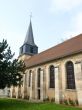 Small medieval church in french village