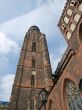 Wroclaw cathedral view summer day