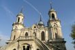 Old baroque style russian orthodox church near Moscow