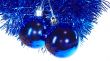 Blue mirror balls - christmas tree decorations
