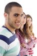 portrait of young students posing together