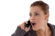 surprised woman on phone call