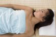 young woman in relaxation pose