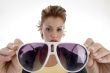 young female with eyeglasses