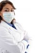female doctor wearing mask