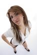 fashionable woman with beautiful hairs