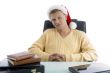 cool guy wearing christmas hat