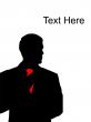 man holding tie and coat and looking sideways