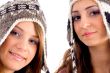 two young friends wearing woolen cap