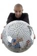 young accountant showing his disco ball