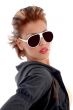 portrait of attractive woman wearing eyeglasses