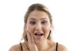 portrait of surprised woman