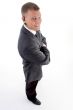 aerial view of young businessman