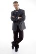 standing handsome adult manager