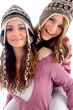 two girls showing happiness together