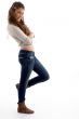 fashionable female model posing