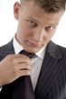 young professional wearing tie