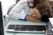 sleeping young doctor