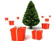 christmas tree with gifts